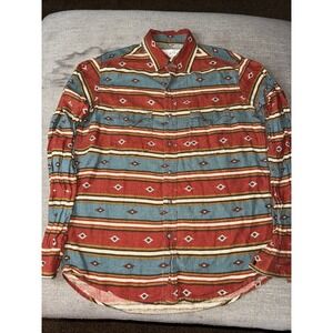Ryan Michael Shirt Mens Southwestern Western Snap Shirt Medium